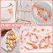 TINKRSTUFF Assorted 170-230PCS Orange Acrylic Beads for Bracelet Making, Flower Bow Butterfly Candy GummyBear Aesthetic Bracelet Charms,Cute Beads for Jewelry Making DIY Necklace Keychain Phone Charm